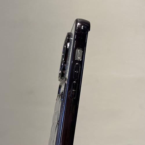 Coque iPhone 13 Pro Max transparente pailletée avec porte-carte chic - 3