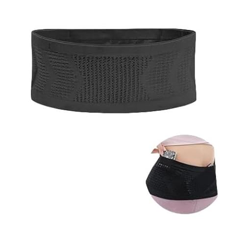 ランニングポーチ ランニングベルト ウエストポーチ 揺れない ランニング ポーチ メンズ ジョギング 超軽量 コンパクト 洗い可能 メンズ レディース クライミング サイクリング フィットネス アウトドア 旅行用 (ブラック, M)