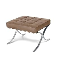 ★バルセロナオットマン★ミース・ファン・デル・ローエ★リプロダクト★ BARCELONA 1 SEAT Ottoman Brown / バルセロナ オットマン