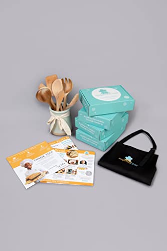 The Step Stool Chef Cooking Kits for Kids - Cinnamon Ribbon Bread | DIY Real Cooking Set for Kids Baking Kit, Easy to Follow Recipe and Pre-Measured Ingredients Included for Children - Thumbnail 7