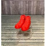 メディコム 16 コンバース風 ハイカット スニーカー 赤 空洞タイプドール用シューズ ホットトイズ