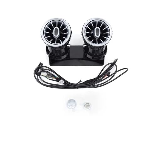 Grille de ventilation turbine arrière avec éclairage LED 3/64 couleurs pour Mercedes Classe C GLK