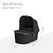 UPPAbaby Bassinet V3 - Compatible with Vista, Cruz, Ridge Strollers - Overnight Sleep Solution - Mattress, Sheet and Bug Shield Included - Jake (Charcoal/Carbon Frame)