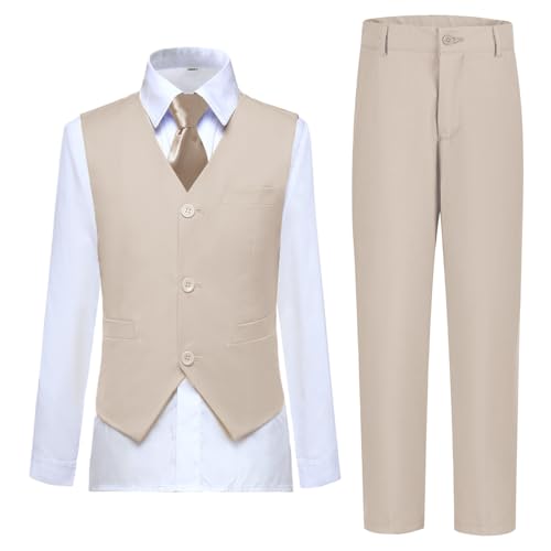 Boys Vest Set Formal Dress Suits Wedding Outfit Dresswear