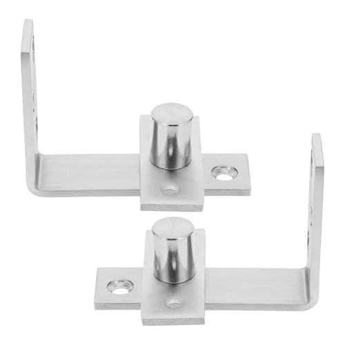 TEHAUX Bisagra de Acero Inoxidable con Diseño Dualaxis para Puertas Cierre Automático sin Resorte Montaje Superficial Bisagra Oculta Negra para Armarios y Librerías Apertura Amplia y