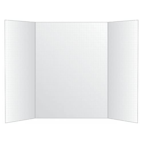Planches en mousse à trois volets 55,9 x 71,1 cm Royal Vanishing Grid blanc