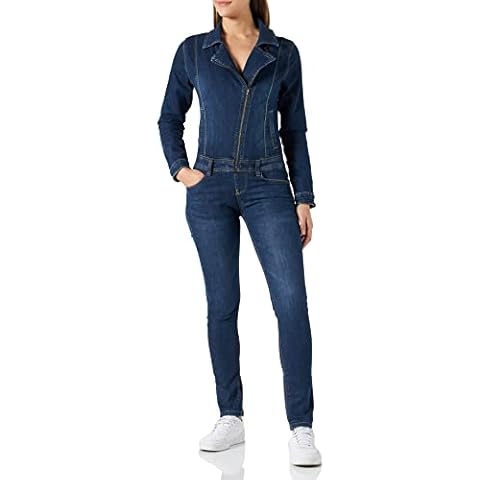 Nina Carter Damen Jeans Overall Art. S387 Jumpsuit Skinny Fit Denim-Overall Cover