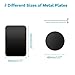 Ozgoe Happy Bell (8 Pack) Mount Metal Plate for Magnetic Car Mount with 3M Adhesive – 4X Rectangular 4X Round (Black)