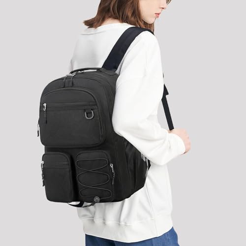 Mochila Urbana Negra Resistente al Agua 15.6 pulg miniatura 2