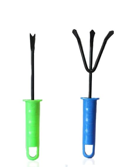 DEBs CARE Gardening Hand Tool Kit for Home Gardening (Hand Cultivator, Hand Fork, Big Hand Trowel, Small Hand Trowel, Hand Weeder, Garden Hand Gloves, Pruner) Pack of 7