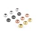 Brass Round Rubber Beads,Adjustable Slider Clasps Round Beads,Fixed Jewelry Position 8x4mm 30Pcs MixedColor