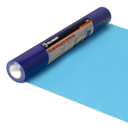 ROLLINGDOG Floor Protection Film - 19.69 inch x 98.43 ft Floor Protector Film for Protecting Floors from dust,Stain,Water etc