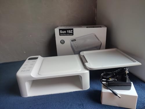 Cabine Estufa Secadora Sun19z Uv 63 Leds Unhas Gel Acrigel Nail C/apoio Mão Cor Branco 110v/220v