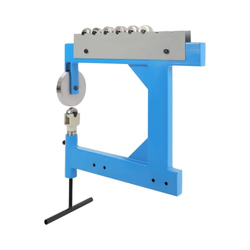 Roue anglaise de table, machine d'étirement à rouleaux jusqu'à 15 mm d'épaisseur de tôle (bleu)