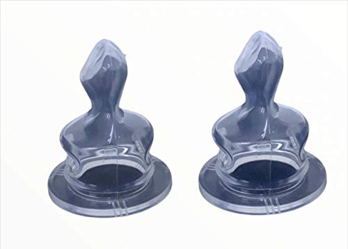 Bico de Mamadeira 100 % Silicone c /2 unidades, Anatômico - ( não serve na mamadeira boca larga) Mar
