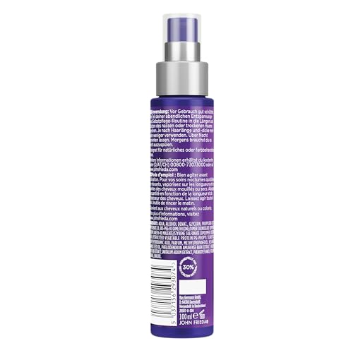 John Frieda Wunder-reparation Night Wunder spray nawilżający – pojemność: 100 ml – seria Frizz Ease – do cienkich włosów