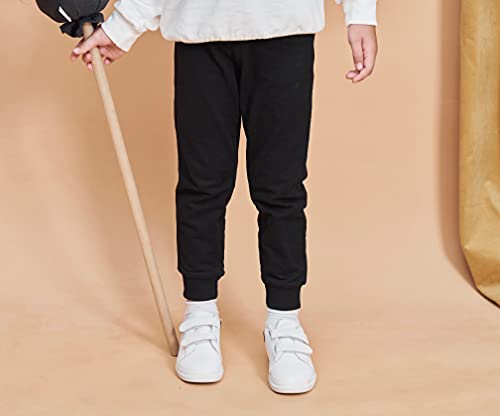 Image of Little Boys Jogger Pants Toddler Boys' Drawstring Elastic Waist Cotton Casual Sweatpants 1PC / 2 PCS Set