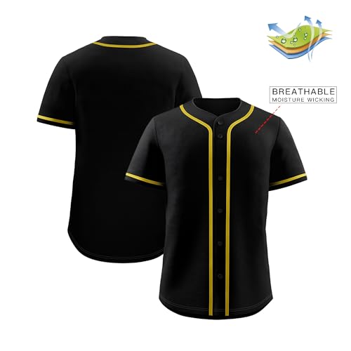 Camiseta de béisbol KXK sin estampados estilo hip hop para hombres y mujeres miniatura 3