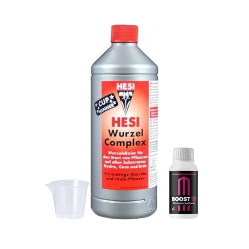 GROWMANIA HESI Complexo radicular mostra Boost Up de Up Nutrients copo medidor | fertilizante líquido flores plantas e culturas | estimulação crescimento