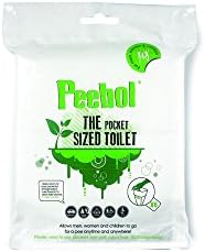 Peebol by Shewee – The Pocket-Sized Toilet – Made in The UK – Disposable Urinal Bag for Men, Women & Children. Festival, Camping, Car & Travelling Essentials – 6 Pack