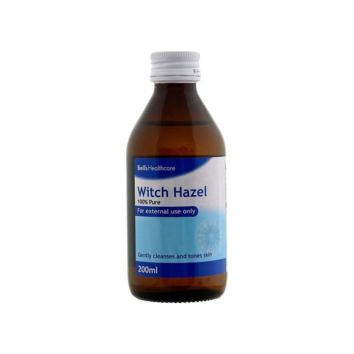Bells Healthcare Witch Hazel 100% Pure Natural Skin Toner & Cleanser for Face and Skin External Use 200ml