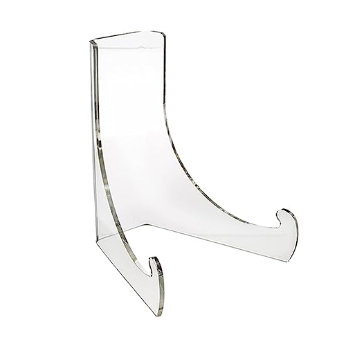 Gatuida Supporto per Piatti in Acrilico Trasparente, Espositore Portadolci da tè Stabile e Solido, Portapiatti da Cucina Moderno per Casa, Supermercato e Vetrina, Dimensioni 13x12.7x15.2 Cm