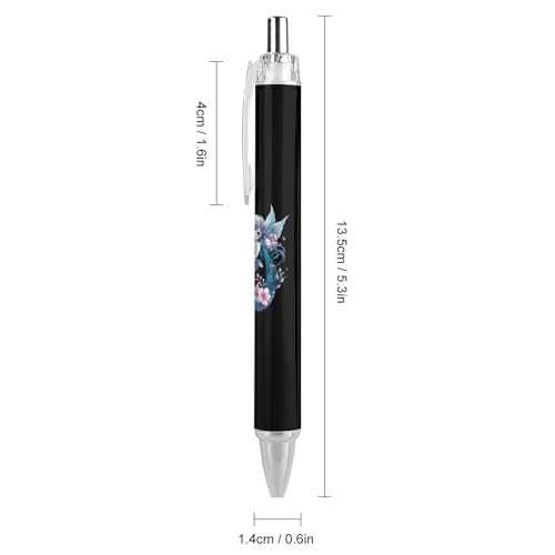 Stylos à bille rétractables sirène (lot de 4) pour l'école et le bureau - 2
