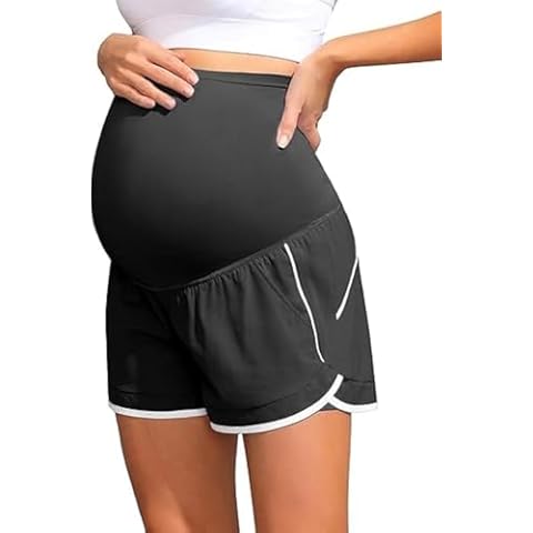 Maacie Women's Maternity Sports Shorts with Pockets Cover