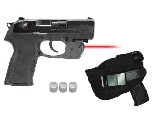 Laser Kit for Compact Beretta Px4 Storm (Does not fit Sub-Compact) w/LASERPRO Tactical Holster, Touch-Activated ArmaLaser TR34 / TR34s Red Laser & 2 Extra Batteries