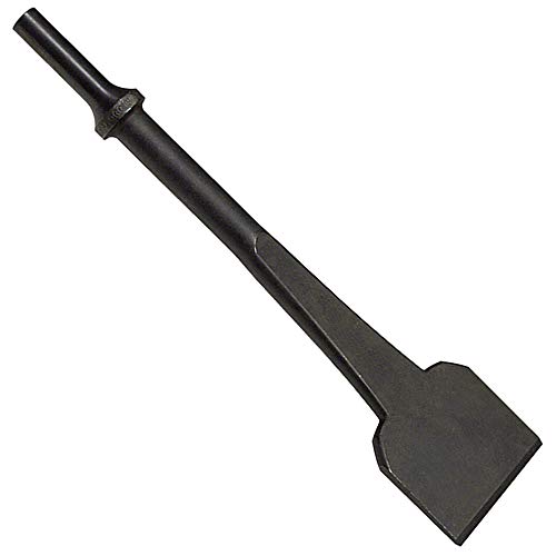 Image of Mayhew Tools 31970HT Pneumatic Scraper, 2 inch x 8-1 /2 inch Hang Tag, Black Oxide Finish