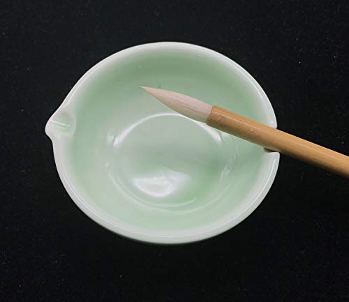 DY029 Hmayart Multi-function Ink Dish for Chinese Calligraphy and Sumi-e Painting (green) - Thumbnail 6