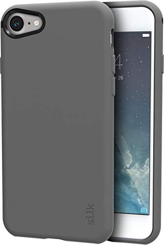 Smartish iPhone SE Slim Case - Gripmunk [Lightweight + Protective] Thin Cover for Apple iPhone SE 2022/2020 & iPhone 7/8 - Gray Area