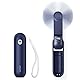 JISULIFE Handventilator, Mini Tragbarer Handventilator, Batteriebetrieben [14-21 Stunden], Wiederaufladbarer, Faltbarer USB-Lüfter, Leiser Persönlicher Ventilator mit Powerbank, Taschenlampe - Blau