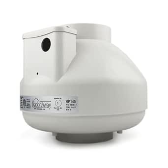 RadonAway RP145C Radon Fan P/N 23030-1 Inlet/outlet Diameter of 4.5