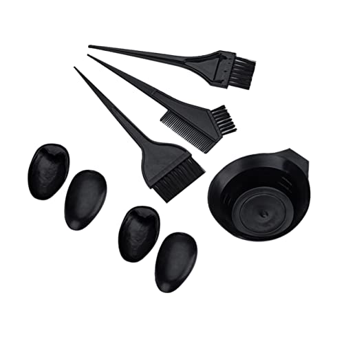 IWOWHERO Diy Hair Coloring Bowl Kit Set Hair Dyeing Tools Mixing Bowl Brush Comb Earring Clip for Home Salon Use