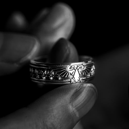 Starforged Compatible with Warhammer 40k Insignia Aquilon [Sterling Silver/Gold Plated] 1 PC3