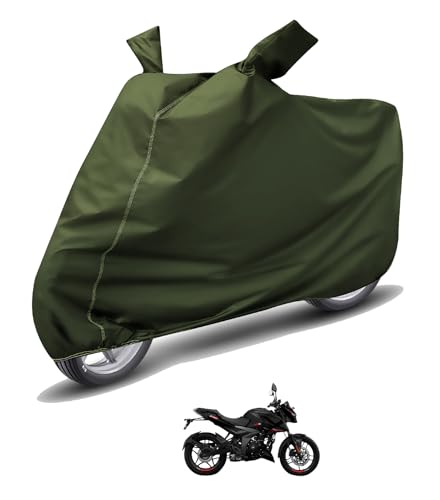 Image of Auto Hub Waterproof Bike Cover Compatible with Bajaj Pulsar N160 Dustproof, UV Protection Two Wheeler Bike Pulsar N160 Cover - Green