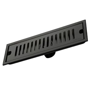 Asakkura C55 Duschbodenablauf Metallgitter Schwarz