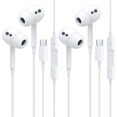 #Commissioniguadagnate<br>Cuffie USB C auricolari cablati USB C Cuffie stereo HiFi con microfono e controllo del volume