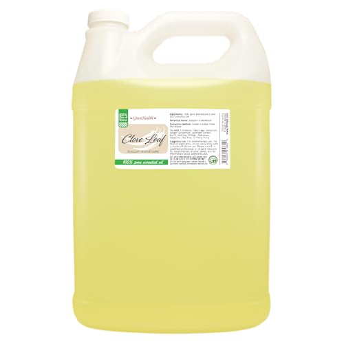Clove Leaf Essential Oil - 1 Gallon - Plastic Jug - 100% Pure & Uncut - GreenHealth