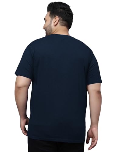 Image of West Gate Clothing Plus Size Cotton T-Shirt for Men | XL, 2XL, 3XL, 4XL, 5XL | Black, Red, White, Blue, Grey Melange | Mens Combo