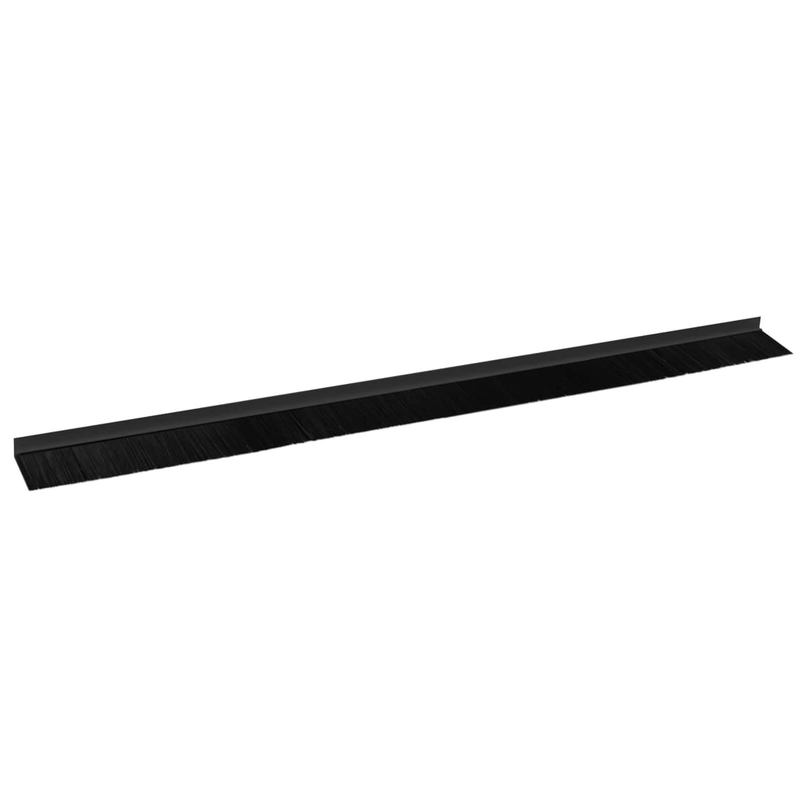 Samoprzylepne uszczelki do drzwi ze stopu aluminium, 6 sztuk, 100 cm, czarne, do wnętrz, z pochłanianiem dźwięku i ochroną przed kurzem, idealne do drzwi pokojowych, drzwi wejściowych
