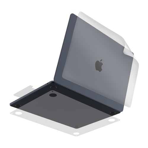 skoko Invisible Matte Full Body Skin for MacBook Air 13 inch M5 M4 M3 M2 2026-2022, Premium TPU Anti Scratch Protective Film