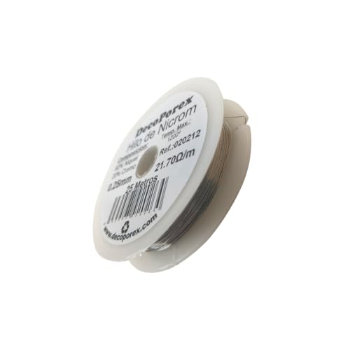 Bobina hilo de resistencia de Nicrom 0,40mm – 25 metros