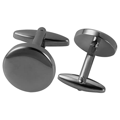Image of GWD Cufflinks and Tie Clip Set Personalized Cuff Links Business Wedding