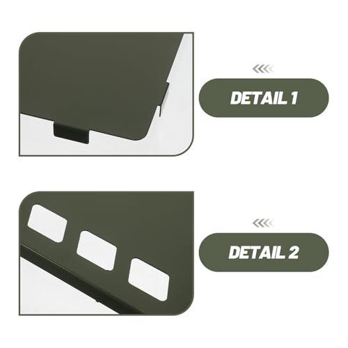 Rallonge table camping pliable avec plateau d'angle vert extérieur robuste
