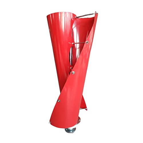 100W Verticale Windturbine, Mini Windturbine Generator 3 Fase 12V, 10 Bladen & Legering Stand Vereist Montage,Red
