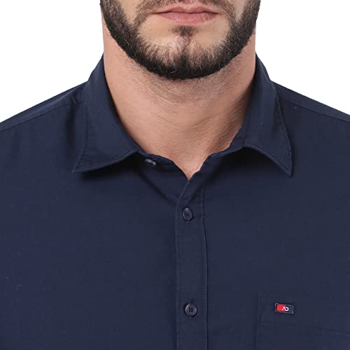 Image of Arvind AD Men White Slim Fit Shirt