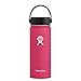 Hydro Flask 18 oz Double Wall Vacuum Insulated Stainless Steel Leak Proof Sports Water Bottle, Wide Mouth with BPA Free Flex Cap, Watermelon