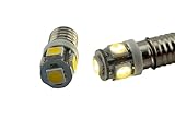 Rebaydo 2pcs E10 LED Bulb 12 Volt DC (Color:Daylight White 4400K;)